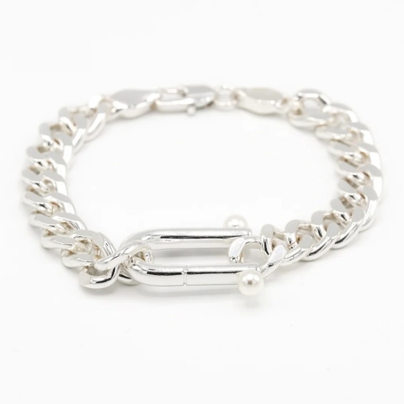 NWT Pearl Silver Bracelet - Picture 2 of 13